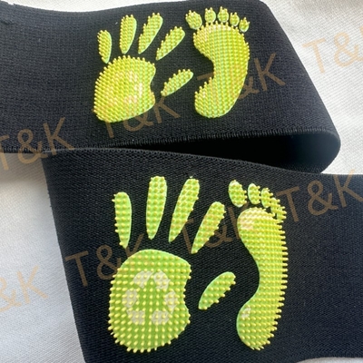 Printed Logo Plain Black Elastic Band Heat Transfer Silicone Brush