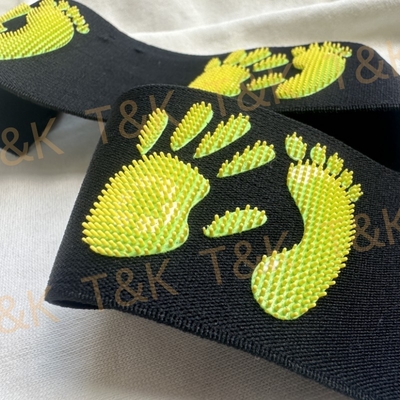 Printed Logo Plain Black Elastic Band Heat Transfer Silicone Brush