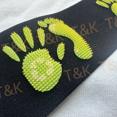 Printed Logo Plain Black Elastic Band Heat Transfer Silicone Brush