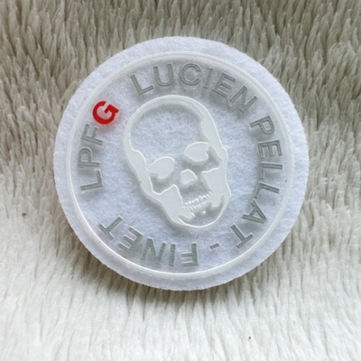 Durable White Printing Silk Label Screen Printing Ink On Velvet Labels