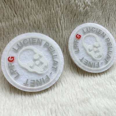 Durable White Printing Silk Label Screen Printing Ink On Velvet Labels