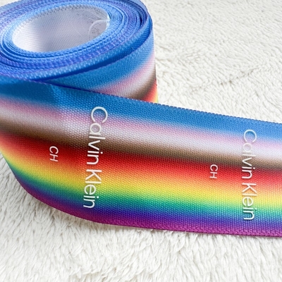 Iridescent Strap Printed Silicone Logo Skirt Ribbon Accessories