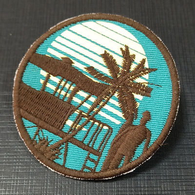 Custom Embroidery Patch 3D Puff LOGO Badges Sew On Iron On Clothing Patches