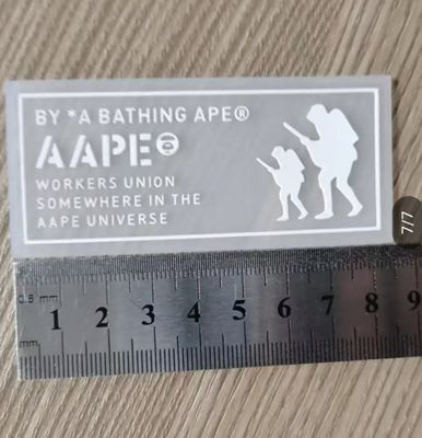 Custom Logo Transparent Modern Silicone Heat Transfer Label with Heat Cut for Garment and Clothing