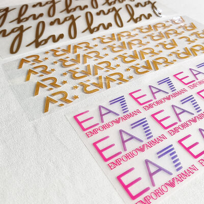 Ironing Stickers Clothing Application T-shirt Appliques Thermal Press Fashion Trend Letter Patch Silicone Transfer Printing