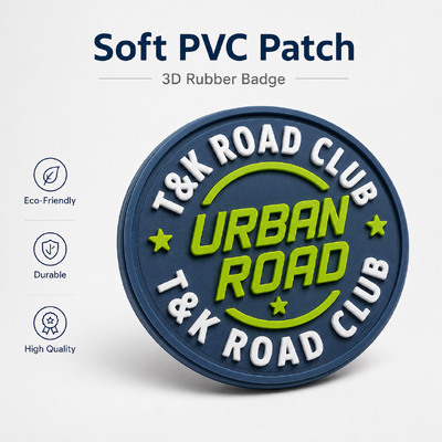 Custom Soft Silicone Rubber Clothing Labels with Non Slip Features Rich Color Options and Eco Friendly Non Toxic PVC Material
