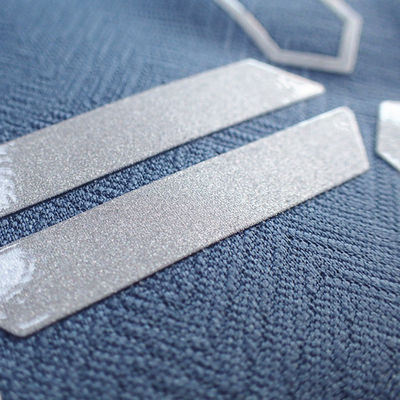 Silver Silicone Printing SGS Heat Transfer Clothing Labels