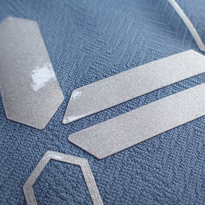 Silver Silicone Printing SGS Heat Transfer Clothing Labels