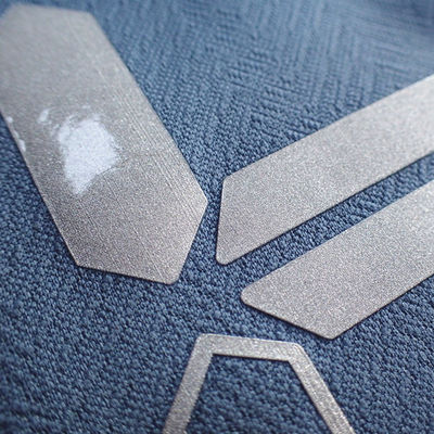 Silver Silicone Printing SGS Heat Transfer Clothing Labels