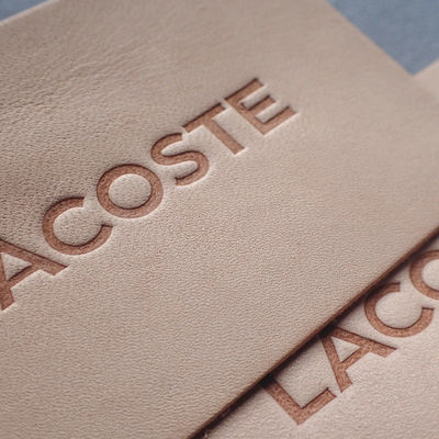 Sustainable OEKO Embossed Leather Tags For Jeans
