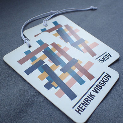 Light weight 350G White Paper 0.6mm Garment Swing Tags
