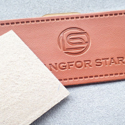 Washable Heat Press Ultrasonic Cut Embossed Leather Patches
