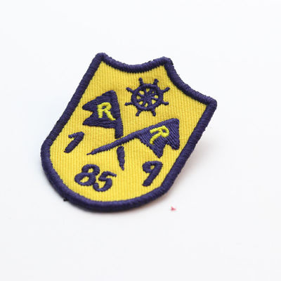 Merrow Border Felt ODM Embroidered Logo Patches