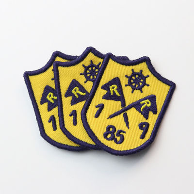Merrow Border Felt ODM Embroidered Logo Patches