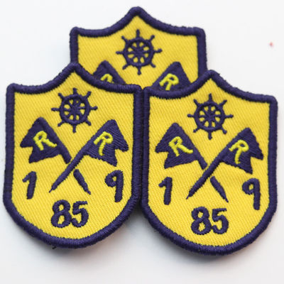 Merrow Border Felt ODM Embroidered Logo Patches