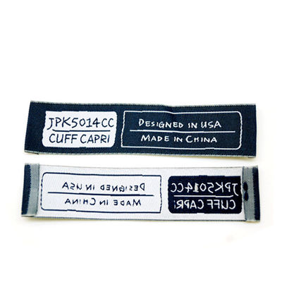 High Density Custom Suit Logo Clothing Main Woven Neck Label For Garment