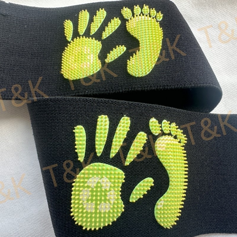 Printed Logo Plain Black Elastic Band Heat Transfer Silicone Brush